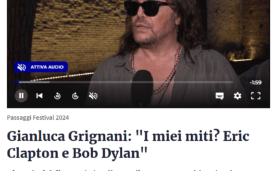 RaiNews-Gianluca Grignani: “I miei miti? Eric Clapton e Bob Dylan”