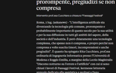 Today-IA, esperta: tecnologia prorompente, pregiudizi se non compresa