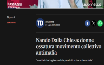 Today-Nando dalla Chiesa: donne ossatura movimento collettivo antimafia