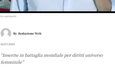 Corriere di Firenze-Nando Dalla Chiesa: donne ossatura movimento collettivo antimafia