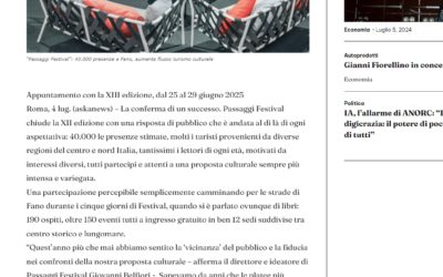 investimentiNews-“Passaggi Festival”: 40.000 presenze a Fano, aumenta flusso turismo culturale